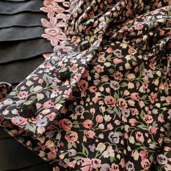 **LOWEST PRICE** Vintage 80s Go Vicki Cottagecore Floral Dress - Picture 9 of 9